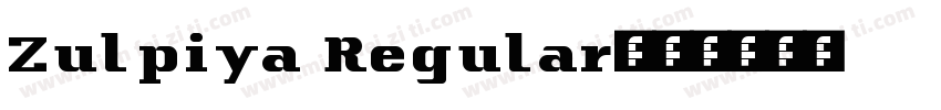 Zulpiya Regular字体转换